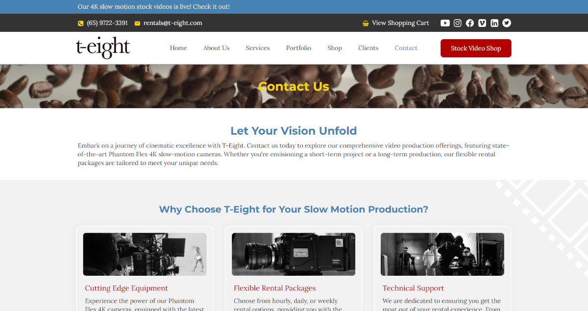 Slow motion Video Production Services in Asia- t-eight