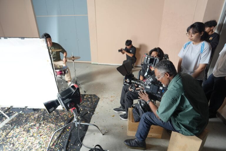 Senthil.m framing up a slow mo shot