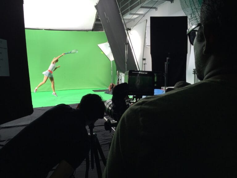 Shooting Serena Williams on Green screen at 1000fps super slow motion